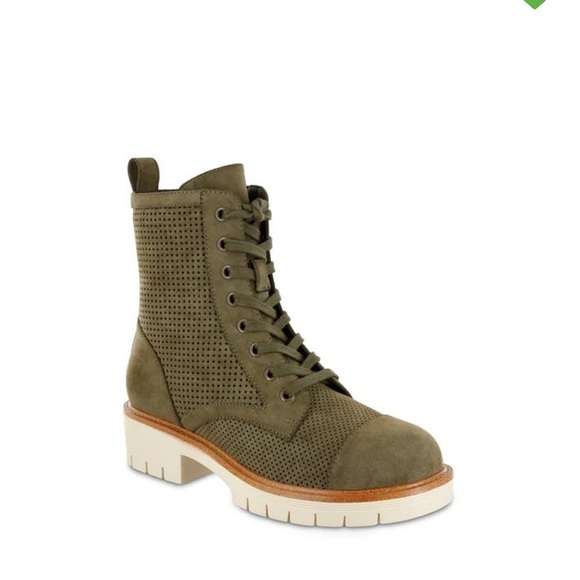 MIA Shoes - MIA Kashton Perforated Zip Combat Boot size 9 new